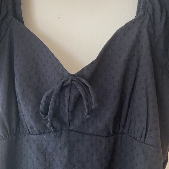 Keyhole Black Mini Dress - Picture 3 of 10